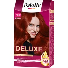Palette Deluxe Yoğun Renkler Saç Boyası Ateş Kızılı 7-887
