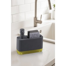 Okyanus Home Coliseum Sıvı Sabunluk Seti Antrasit