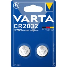 Varta CR2032 Lityum Düğme Pil 2'li Paket (Lityum) 4 Adet