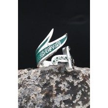 Prestige Hz. Ali Zülfikar Kılıcı Mineli Ayarlanabilir (Free Size) 925 Ayar Gümüş Erkek Yüzük 902367