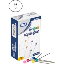 Venüs Shopping Mas 320 Renki Başlı Toplu Iğne 32 mm 36'lı