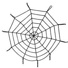 Venüs Shopping Halloween Cadılar Bayramı Örümcek Ağ Dekor Siyah 1.5 Metre (4887)