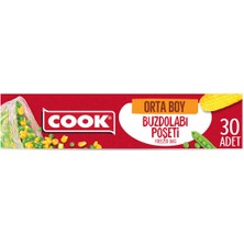 Cook Orta Boy Buzdolabı Poşeti 30'lu 2 Adet
