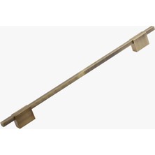 Badem10 Boyut 256 mm Soft Antik Sarı Renk Metal Dolap Çekmece Kulbu Mutfak Dolabı Kapak Kulpları Mobilya