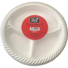 Kut Fly Propack 3 Bölmeli Plastik Tabak 8'li 260 mm 4 Adet
