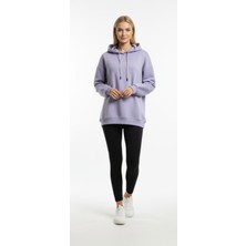 Gigi Giyim Lila Oversize Üç Ip Unisex Sweatshirt