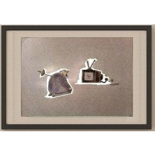 Karikatural Sepideh Anjomrooz 29X21CM Orijinal Karikatür Tablo
