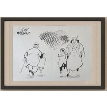 Karikatural Wonsoo Yi 35X25CM Orijinal Karikatür Tablo