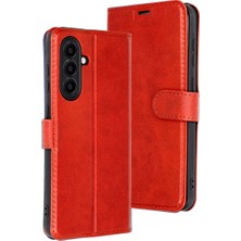 Samsung Galaxy A16 5g Kılıf Trend S Plus Kapaklı Kılıf - Kırmızı