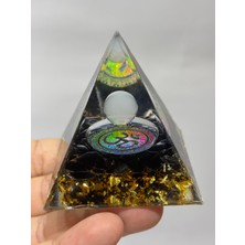 Gemsartdeco Obsidyen Koruma Kalkanı Orgonit Om Sembollü