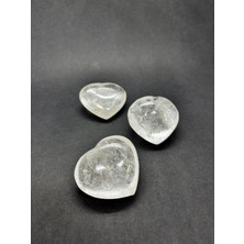 Gemsartdeco Kristal Kuvars Kalp Palmstone Doğaltaş(Büyük)