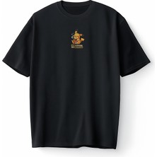 Bumeta Pokemon Pikachu Pikaçu No Coffee No Workee Oversize Unisex Tişört T-Shirt
