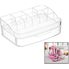 Shopwave Makyaj Organizeri Çekmeceli - 12 Bölmeli=2+ 4+ 6 Mika - Kristal Plastik (5047)