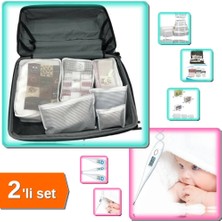 Hereveoyuncak 6 Parça Çanta Düzenleyici + Dijital Ateş Ölçer Termometre - 2li Set H2W4A1