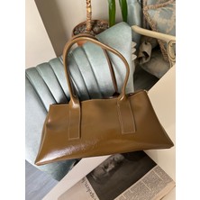 Perla Yağ Yeşili Deri Çanta