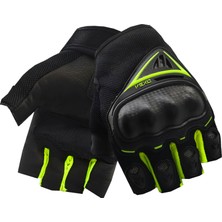 Vexo Santa 2 Yarım Parmak Motosiklet Eldiveni Neon Sarı