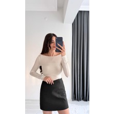 Faylin Beyaz Transparan Body