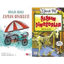 Can Yayınları Zaman Bisikleti 1 (Bilgin Adalı) ve Şaşkın Dinozorlar (Martin Oliver)