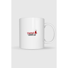 Bahriyeli Collection  Çay Içiyorsak Bir Sebebi Var Tasarımlı Kupa Bardak