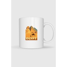 Bahriyeli Collection  Mısır Piramitleri Tasarımlı Kupa Bardak