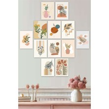 UNT 12 Parça Siyah Modern Minimailst Bohemien  Sanatsal Tablo Seti 3