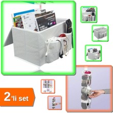 Hereveoyuncak Araç Bagaj Düzenleyici Bölmeli Organizer + Dolap Içi Asılabilir Temiz Çorap Filesi - 2li Set D1A9N5