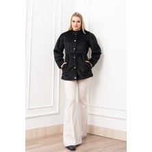 MissVina Glow Bel Lastikli Cozy Peluş Kaban 2623