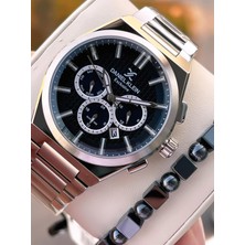 Daniel Klein Erkek Kol Saati 30 Metre Suya Dayanıklı Çelik Kordon + Bileklik Hediyeli VS.BLKT.0659