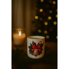 15 cm Yılbaşı Çanı Beyaz Mini Saksı