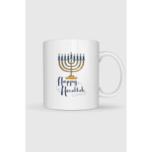 Bahriyeli Collection  Happy Hanukka Tasarımlı Kupa Bardak