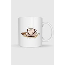 Bahriyeli Collection  Cappuccino Kahve Latte Espresso Çay Tasarımlı Kupa Bardak