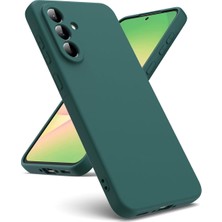 Bilişim Akademi Samsung Galaxy A07 Kılıf Silikon Kılıf Yumuşak Kılıf Içi Kadife Lansman - Haki