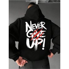 Ela Fashion Erkek Baskılı Sweatshırt 3iplik Oversize