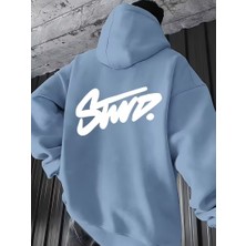 Ela Fashion Erkek Baskılı 3 Iplik Sweatshırt Oversize