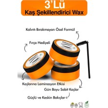 Mixup 3'lü Kaş Şekillendirici Wax 50 ml Laminasyon Etkili Kalıntı Bırakmayan Sabitleyici