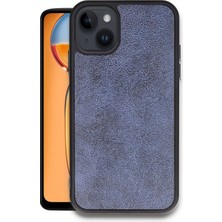 iPhone 15 Kılıf Aras Deri Kapak - LACIVERT-(5796) - F340K168-U29340