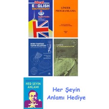 Alfa Yayınları Ideal English Dictionary + Lineer Programlama + Rubu Tahtası Yapım Kılavuzu + Darwin ve Fundamentalizm + Her Şeyin Anlamı