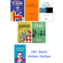 Alfa Yayınları Ideal English Dictionary + Lineer Programlama + Tanrı Parçacığı + 1 Hamlede Matlar + Küçükler Şampiyonasından 250 Mat + Her Şeyin Anlamı