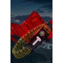 Gampus Çok Amaçlı Camp Hayatta Kalma Kamp Paraşütçü Bilekliği Çok Fonsksiyonlu Kamp Bilekliği