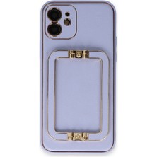 iPhone 12 Kılıf Coco Elit Kapak - LILA-(5796) - F387K609-U85387