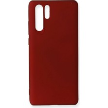 Huawei P30 Pro Kılıf First Silikon - BORDO-(5796) - F391K545-U08391