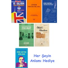 Alfa Yayınları Ideal English Dictionary + Lineer Programlama + Rubu Tahtası Yapım Kılavuzu + Küçükler Şampiyonasından 250 Mat + Öklid'i Okurken + Her Şeyin Anlamı