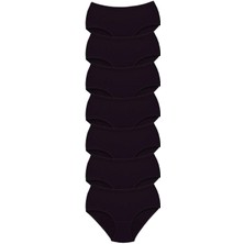 Venüs Shopping 7 Adet Tutku Kadın Yüksek Bel Bato Kalın Lastik Külot Siyah