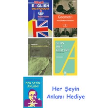 Alfa Yayınları Ideal English Dictionary + Geometri + Darwin ve Fundamentalizm + Altın Imla Kılavuzu -Yazım Kılavuzu + Her Şeyin Anlamı