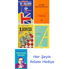Alfa Yayınları Ideal English Dictionary + Lineer Programlama + 1 Hamlede Matlar + Altın Imla Kılavuzu -Yazım Kılavuzu + Her Şeyin Anlamı