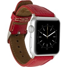Bouletta Apple Watch Uyumlu Deri Kordon 42-44-45MM Erc2 Kırmızı