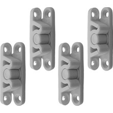 Sineklik ve Dolap Kapakları Için Çıt Çıtlı Tutucu Kilit 4lü Beyaz