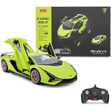 Rc Araba Kitleri Inşa Etmek Için, 1/18 Lamborghini Sian Supercar Montaj Bina Kiti Uzaktan Kumanda Ile, 72 Adet, Çocuklar ve Yetişkinler Için Kök Kitleri, Yaş 8 +, Yeşil