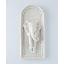 English Home Elephant Duvar Aksesuarı 17x7,5x38 cm Bej