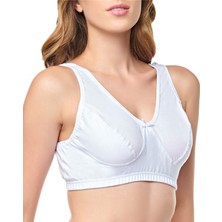 Tutku Kadın Body Yarım Atlet Beyaz | 0152